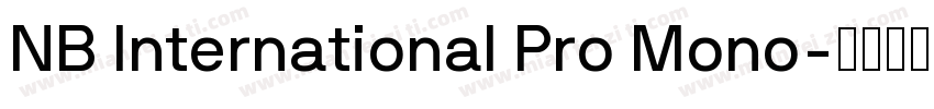 NB International Pro Mono字体转换